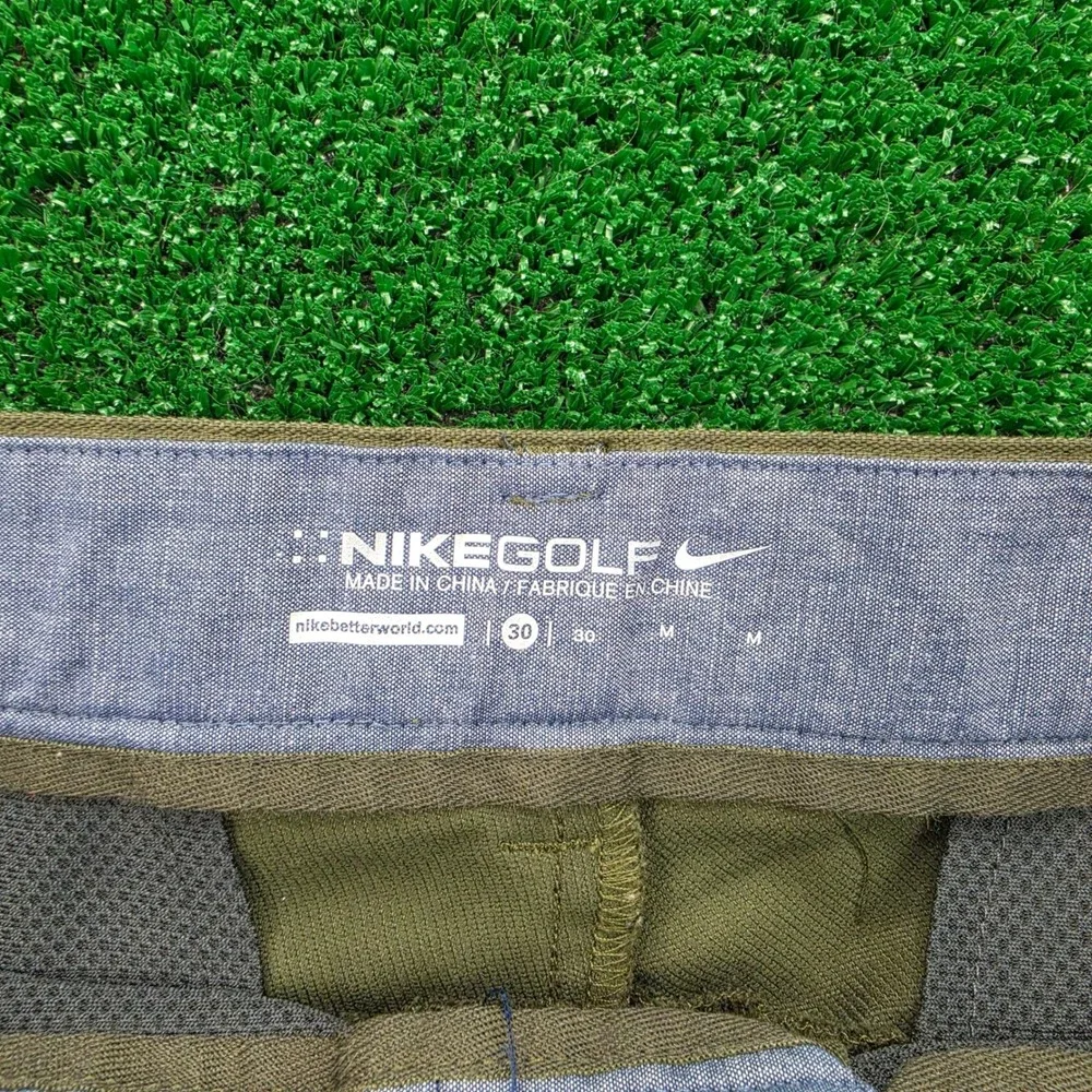 Nike Golf Jogger Pants Mens 30 Olive Green Modern Fit Performance 803039-325